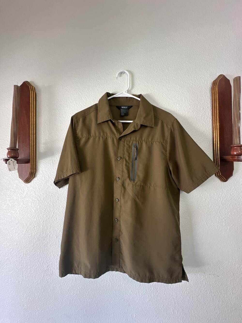 5.11 Tactical Marksman Utility Short Sleeve Shirt Small Field Green